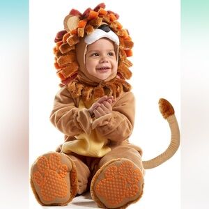 Charming Lion Costume for Kids - Brown and Orange